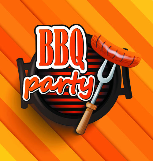 creative barbeque background 