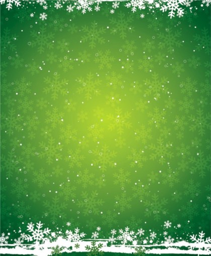 snowflake green design christmas background 