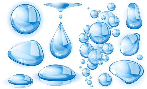 shapes water drop creative design 01 Different shapes water drop creative design 01