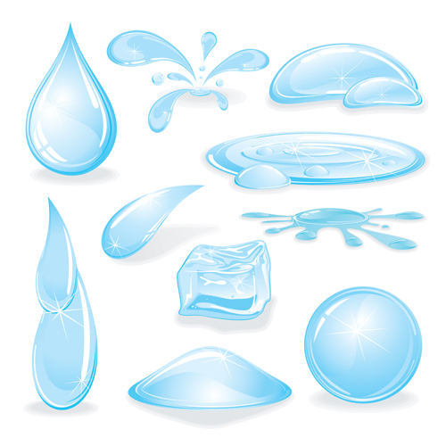 shapes water drop creative design 02 Different shapes water drop creative design 02
