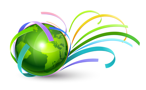 Eco earth creative template background vector 02 Eco earth creative template background vector 02