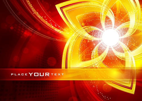 Abstract Backgrounds with Fiery vector set 03