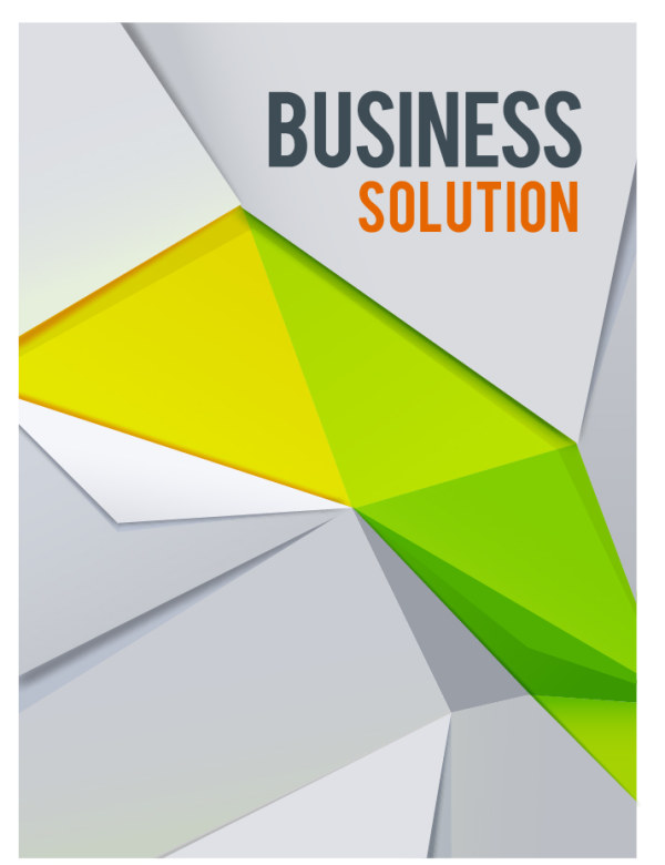 Geometric shapes business background vector material