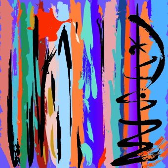 Graffiti colored vector background