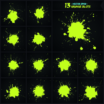 Grunge blot vector