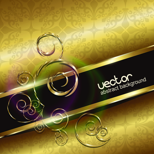 luxurious Metallic Chrome Background vector set 02