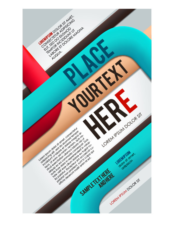 Modern abstract business template design vector