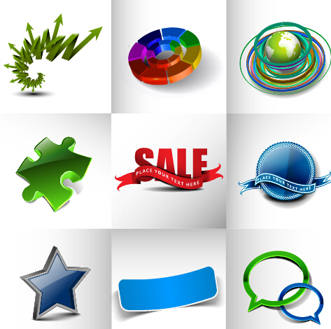 Modern business logos design art vector 06