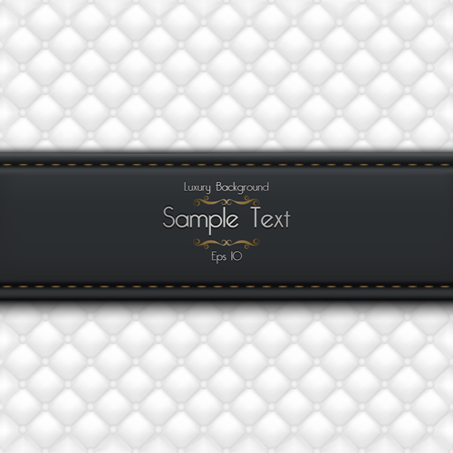 Ornate pattern leather background vector 03