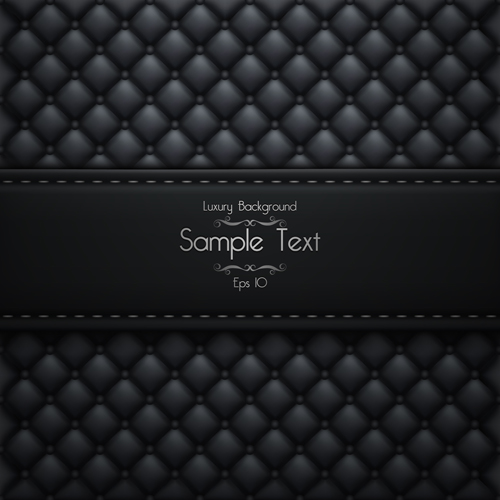 Ornate pattern leather background vector 04