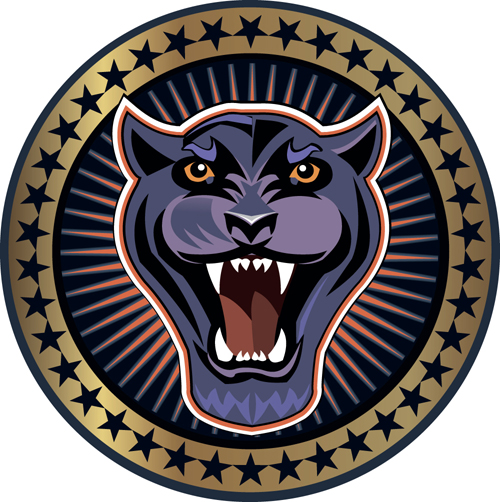 Panther labels vector 02 Panther labels vector 02