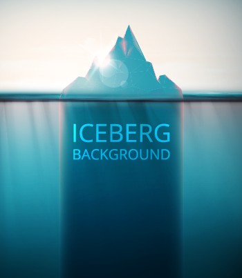 vector graphic shiny iceberg background vector background 