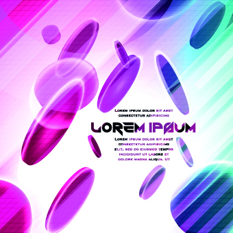 Shiny dynamic round vector background
