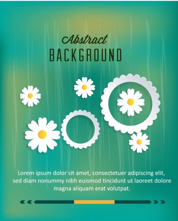 White paper flower design background graphic