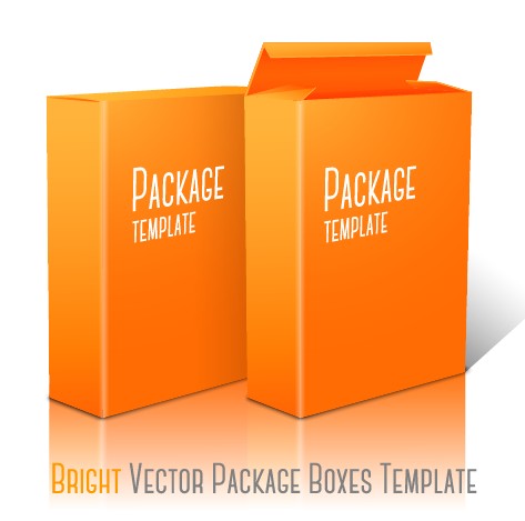 yellow template vector package 