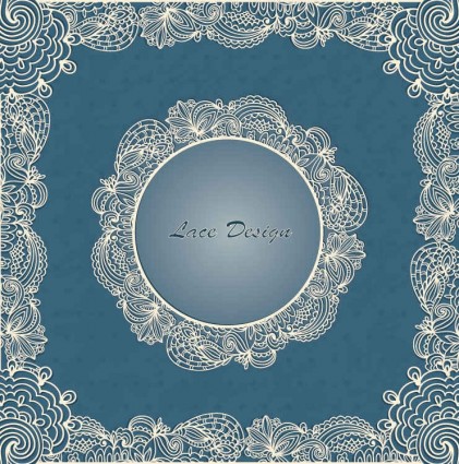 White lace with vintage background