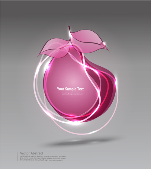 crystal fruits vector background 01