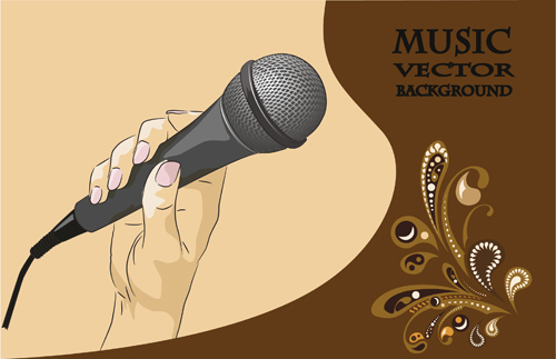 karaoke design elements vector 05