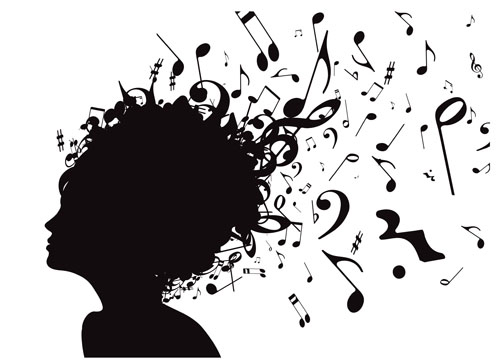 music Note and People vector 02