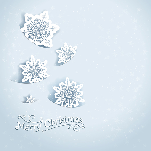 Beautiful snowflakes christmas backgrounds vector 03