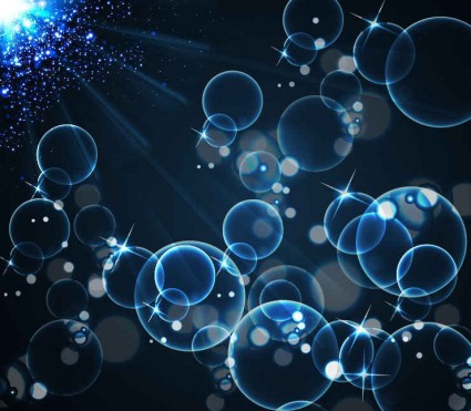 Light with bubbles vector background Light with bubbles vector background
