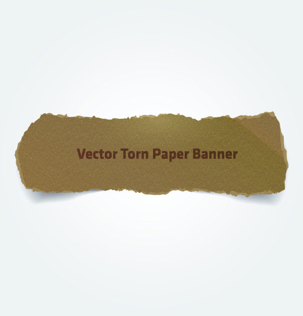 ripped parchment banner 