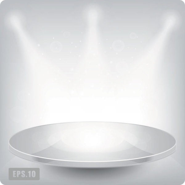Business Booth Lighting effects vector background 01