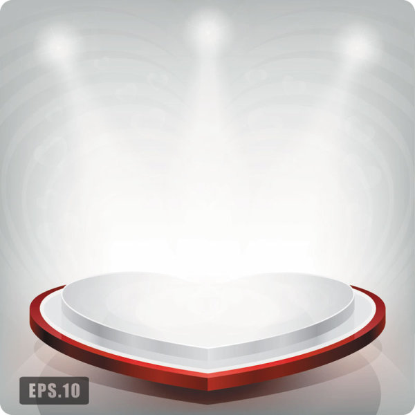 Business Booth Lighting effects vector background 04