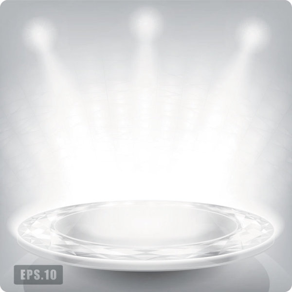 Business Booth Lighting effects vector background 05