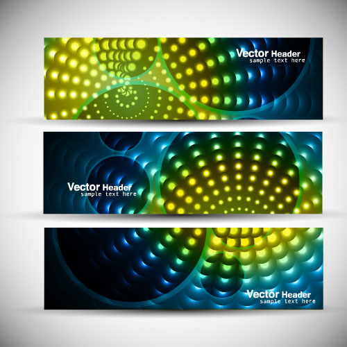 Abstract Colorful design elements banner vector 01