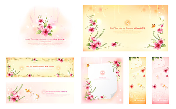 Beautiful fantasy Border vector