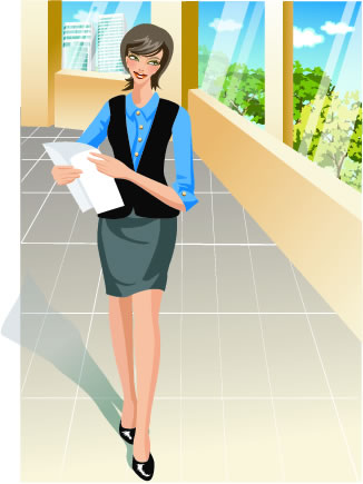 Stylish office people set 25 vector