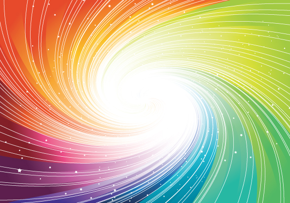 Rotating light background vector graphics