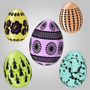 Easter eggs Photoshop Brushes Easter eggs Photoshop Brushes