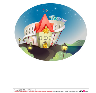 lovely cartoon scene set 23 vector