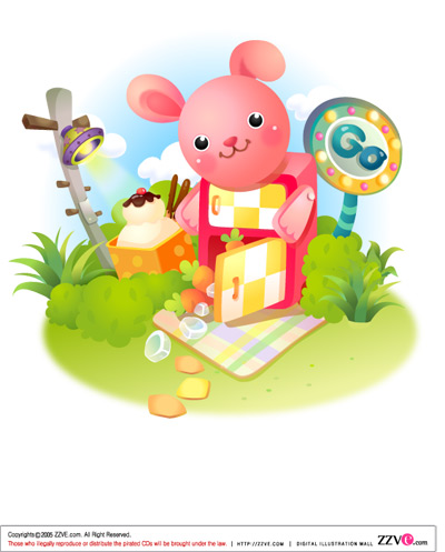 lovely cartoon scene set 28 vector