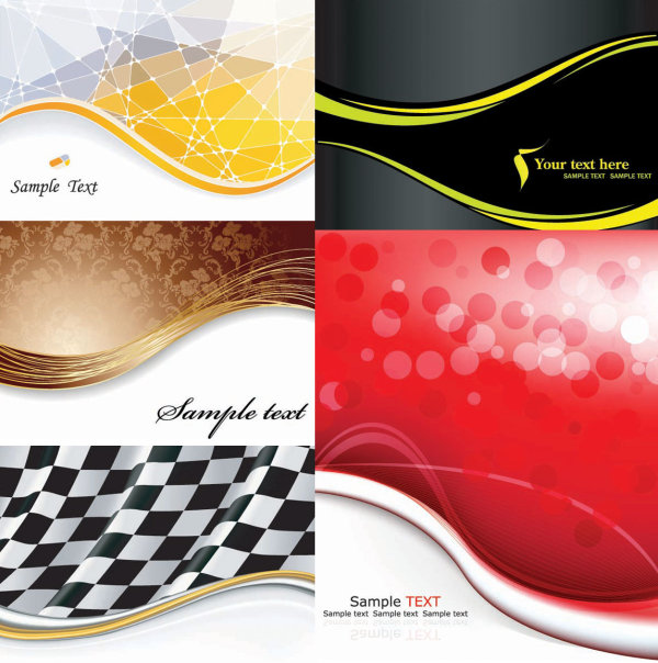 Elegant wave background art vector