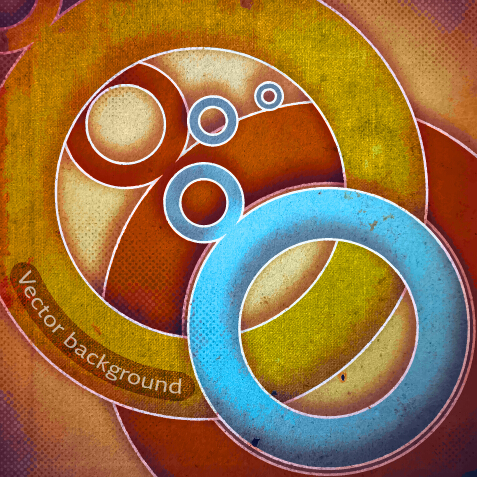 Abstract grunge background retro style vector 02