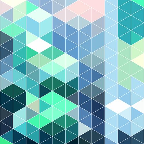 iangles pattern vector background 04 Bright triangles pattern vector background 04