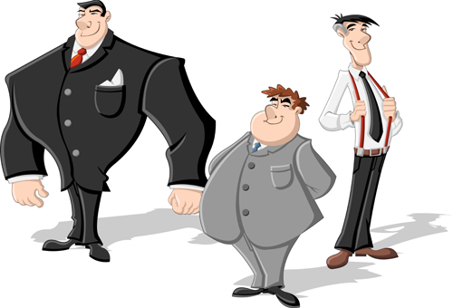 Cartoon heroes vector material