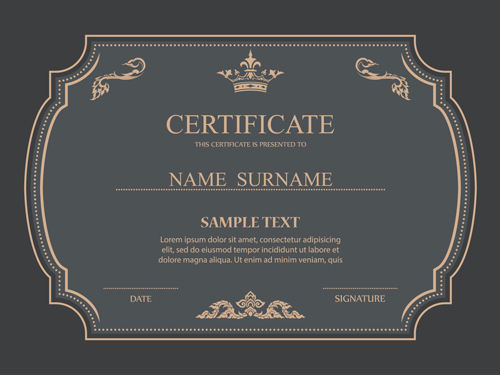 template ornate certificates certificate 