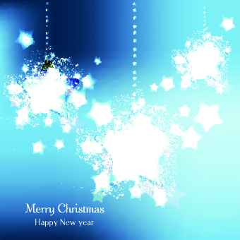Christmas grunge star vector background 01