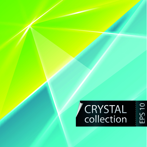 triangle shapes vector background 01 Colored crystal triangle shapes vector background 01