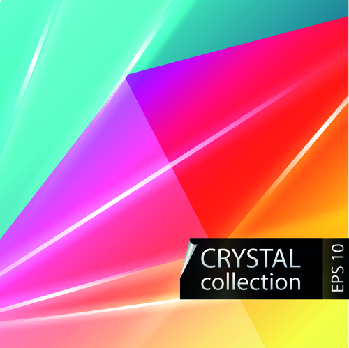 vector background triangle shapes crystal colored background 