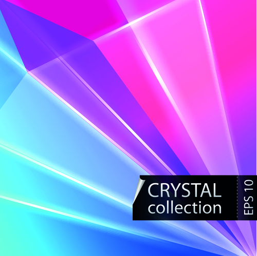 vector background triangle shapes crystal colored background 