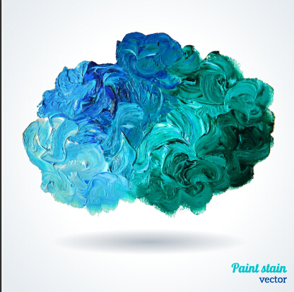 Creative paint stain background vector