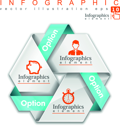 Creative paper infographics vector art 01