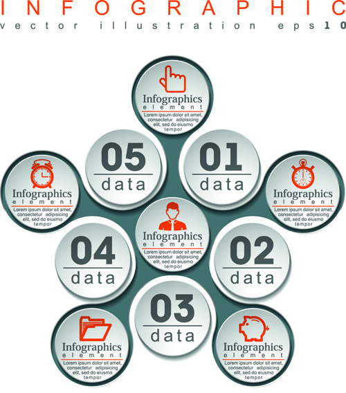 Creative paper infographics vector art 02
