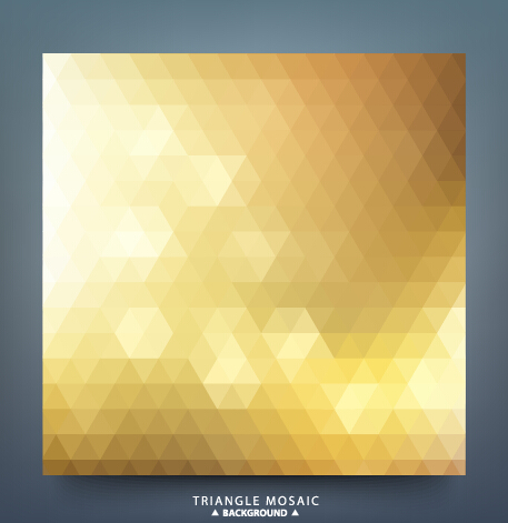 Geometric shapes mosaic background vector set 10