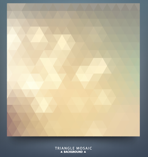 Geometric shapes mosaic background vector set 11